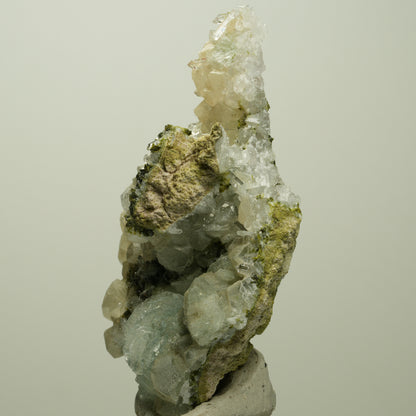 Quarz, Prehnit, Calcit, Analcim, Epidot auf Matrix Streep Mine, Namibia 80*45*24mm #14687