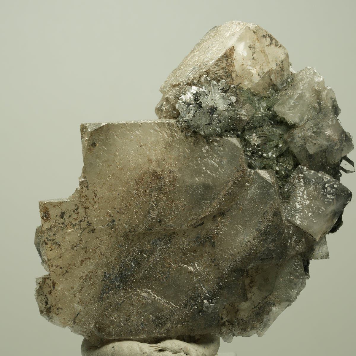 Calcit Würfel, Quarz, Analcim, Epidot auf Matrix Streep Mine, Namibia 77*58*36mm #14688