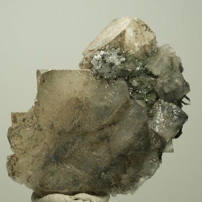 Calcit Würfel, Quarz, Analcim, Epidot auf Matrix Streep Mine, Namibia 77*58*36mm #14688