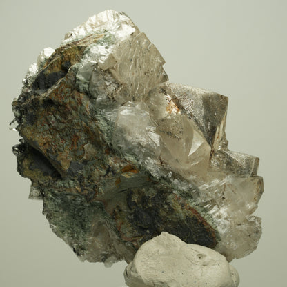 Calcit Würfel, Quarz, Analcim, Epidot auf Matrix Streep Mine, Namibia 77*58*36mm #14688