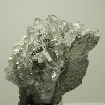 Harlekin Starburst Quarz, Prehnit, Calcit, Epidot, Matrix Streep Mine, Namibia 74*57*49mm #14691