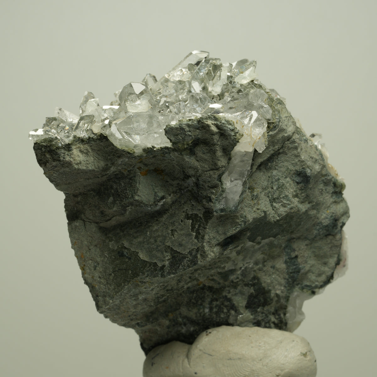 Harlekin Starburst Quarz, Prehnit, Calcit, Epidot, Matrix Streep Mine, Namibia 74*57*49mm #14691