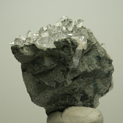 Harlekin Starburst Quarz, Prehnit, Calcit, Epidot, Matrix Streep Mine, Namibia 74*57*49mm #14691