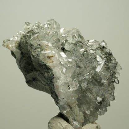 Harlekin Starburst Quarz, Prehnit, Calcit, Epidot, Matrix Streep Mine, Namibia 74*57*49mm #14691