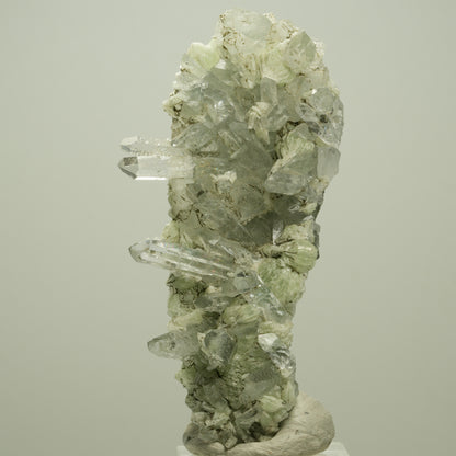 Starburst Quarz, Prehnit, Analcim, Epidot auf Matrix Streep Mine, Namibia 80*41*19mm #14692