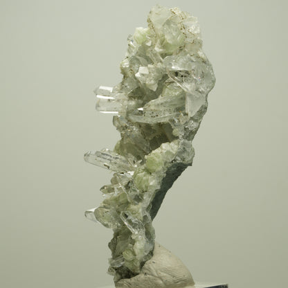 Starburst Quarz, Prehnit, Analcim, Epidot auf Matrix Streep Mine, Namibia 80*41*19mm #14692