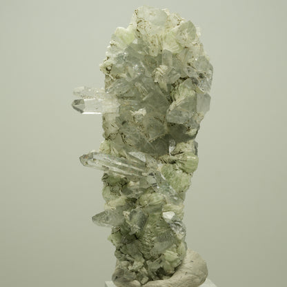 Starburst Quarz, Prehnit, Analcim, Epidot auf Matrix Streep Mine, Namibia 80*41*19mm #14692