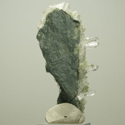 Starburst Quarz, Prehnit, Analcim, Epidot auf Matrix Streep Mine, Namibia 80*41*19mm #14692
