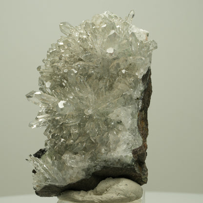 Harlekin Starburst Quarz, Prehnit, Analcim, Epidot, Matrix Streep Mine, Namibia 70*48*30mm #14693