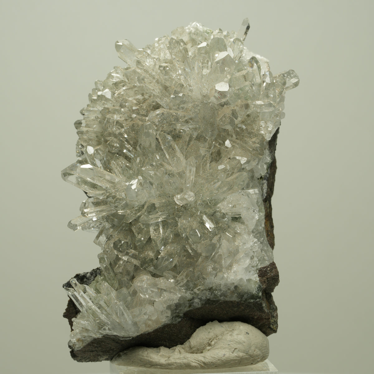 Harlekin Starburst Quarz, Prehnit, Analcim, Epidot, Matrix Streep Mine, Namibia 70*48*30mm #14693