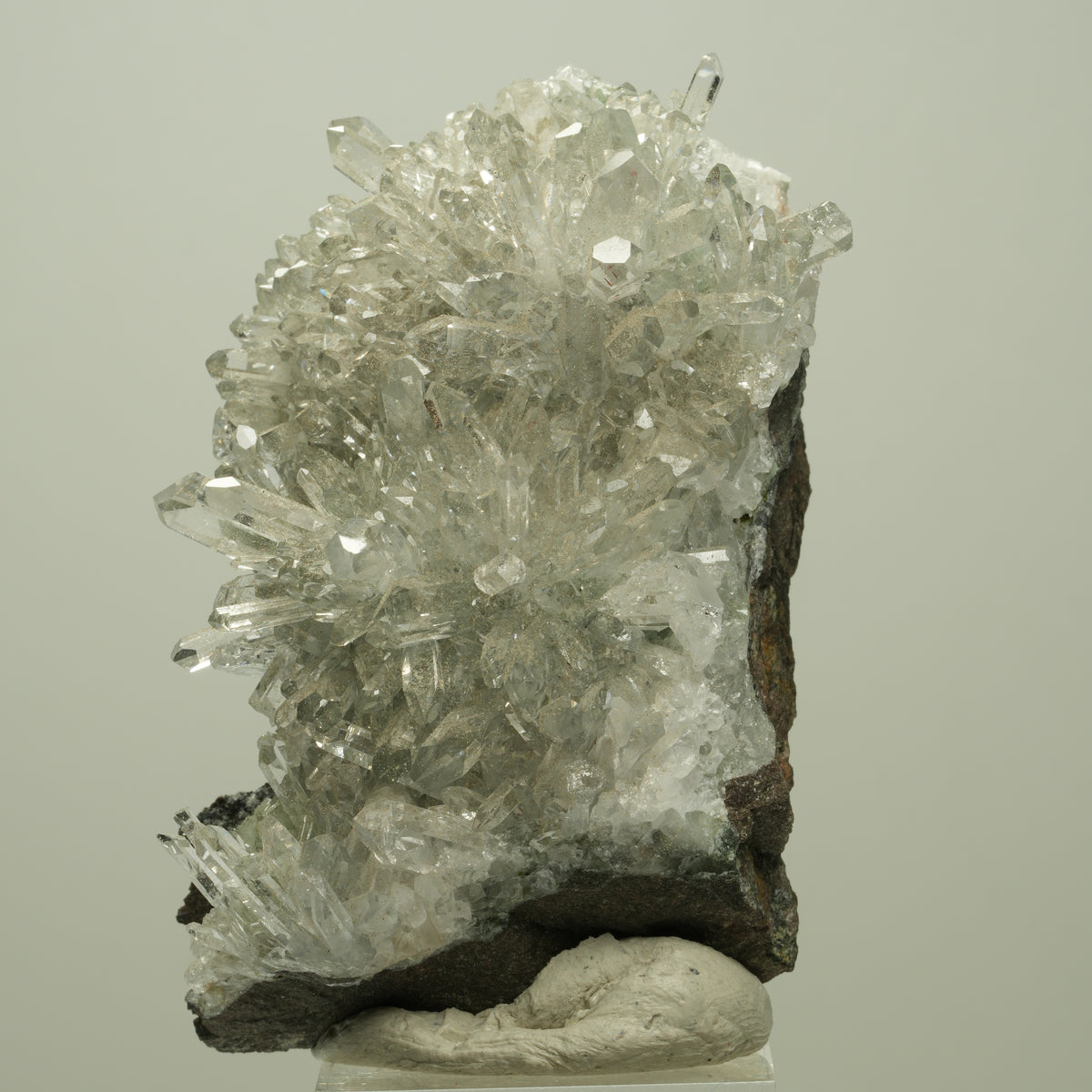 Harlekin Starburst Quarz, Prehnit, Analcim, Epidot, Matrix Streep Mine, Namibia 70*48*30mm #14693