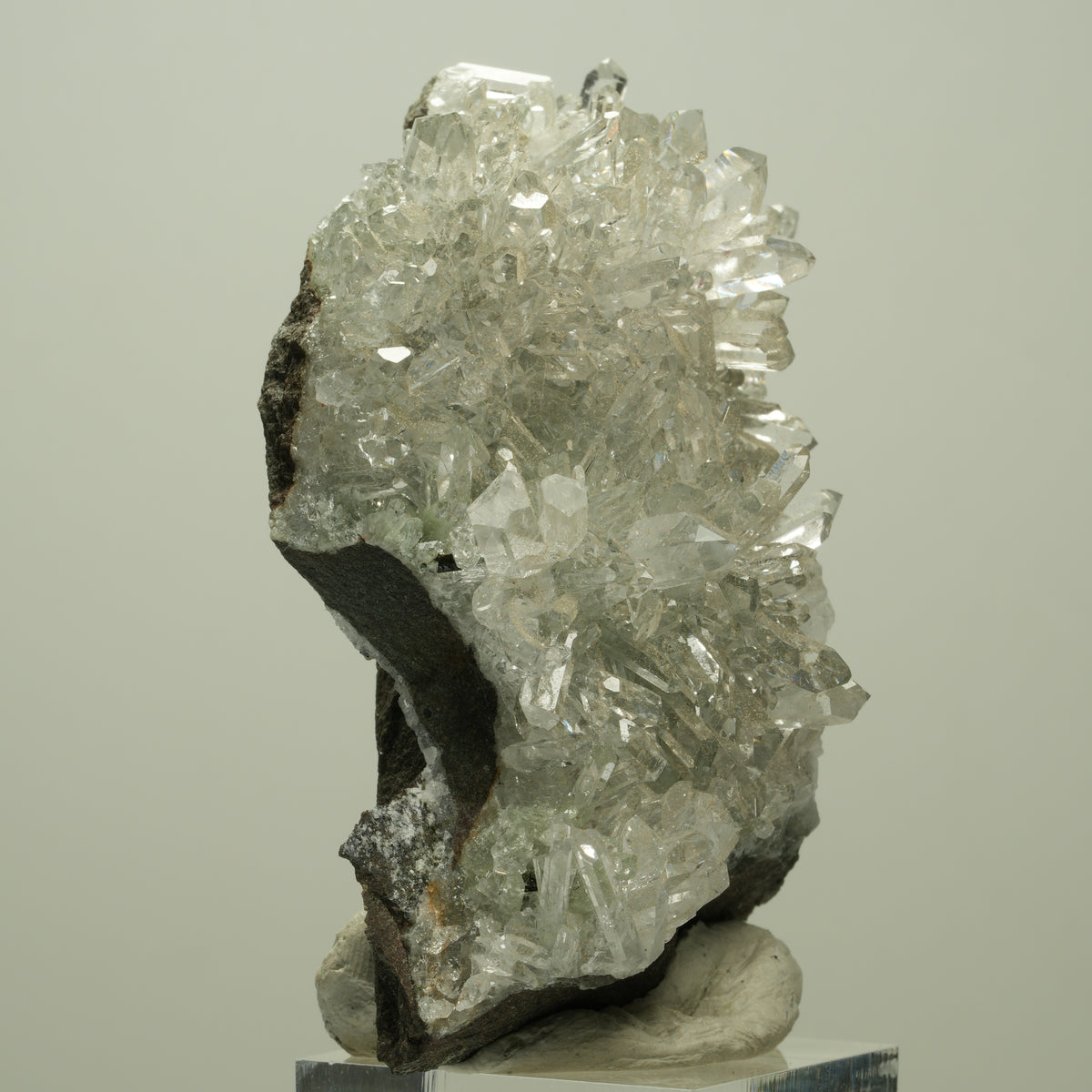 Harlekin Starburst Quarz, Prehnit, Analcim, Epidot, Matrix Streep Mine, Namibia 70*48*30mm #14693