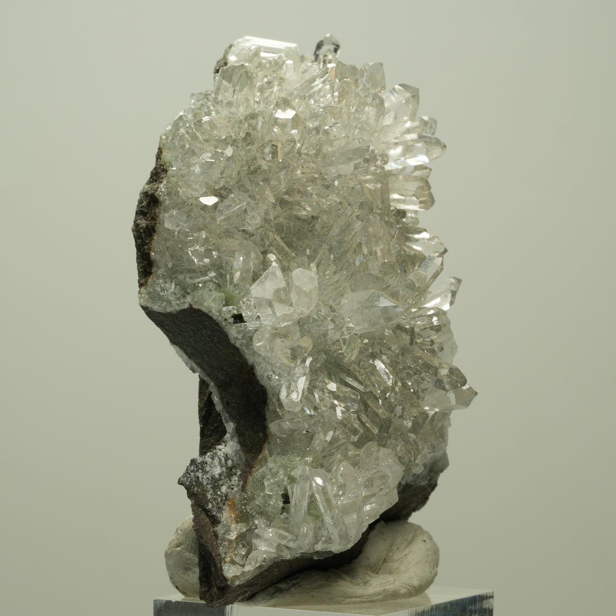 Harlekin Starburst Quarz, Prehnit, Analcim, Epidot, Matrix Streep Mine, Namibia 70*48*30mm #14693