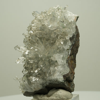 Harlekin Starburst Quarz, Prehnit, Analcim, Epidot, Matrix Streep Mine, Namibia 70*48*30mm #14693