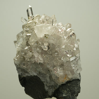Harlekin Starburst Quarz, Prehnit, Calcit, Epidot, Matrix Streep Mine, Namibia 81*64*45mm #14694