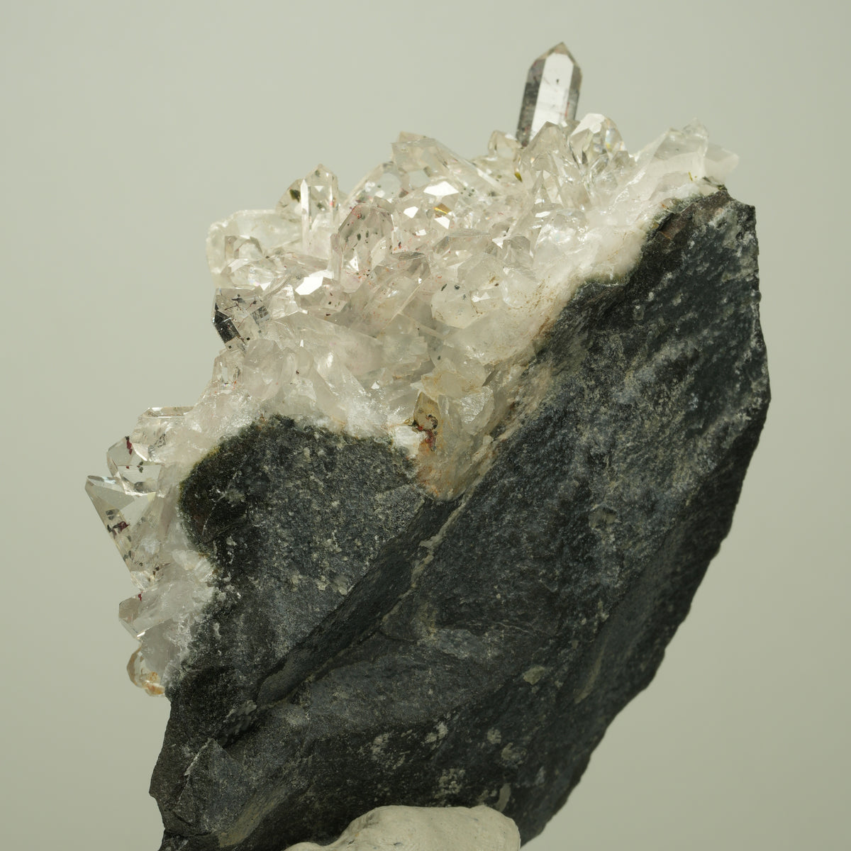 Harlekin Starburst Quarz, Prehnit, Calcit, Epidot, Matrix Streep Mine, Namibia 81*64*45mm #14694