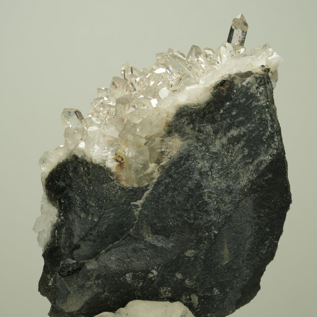 Harlekin Starburst Quarz, Prehnit, Calcit, Epidot, Matrix Streep Mine, Namibia 81*64*45mm #14694