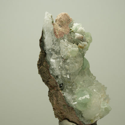 Starburst Quarz, Prehnit, Calcit, Epidot auf Matrix Streep Mine, Namibia 79*58*48mm #14696