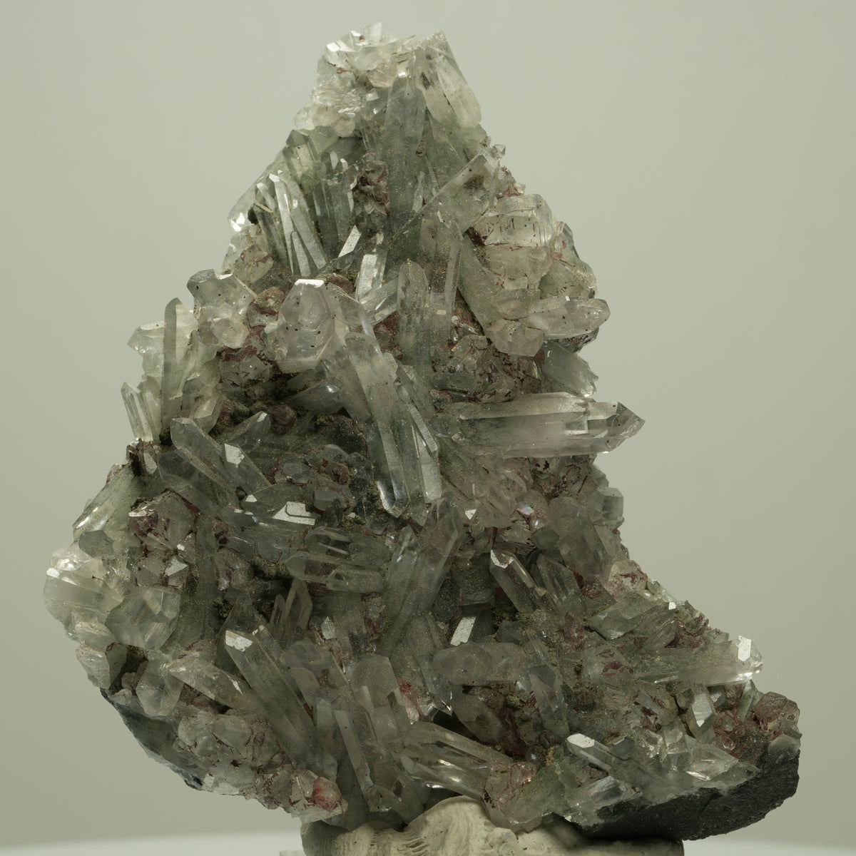 Starburst Phantom Amethyst, Hämatit, Epidot, Matrix Streep Mine, Namibia 74*56*28mm #14697