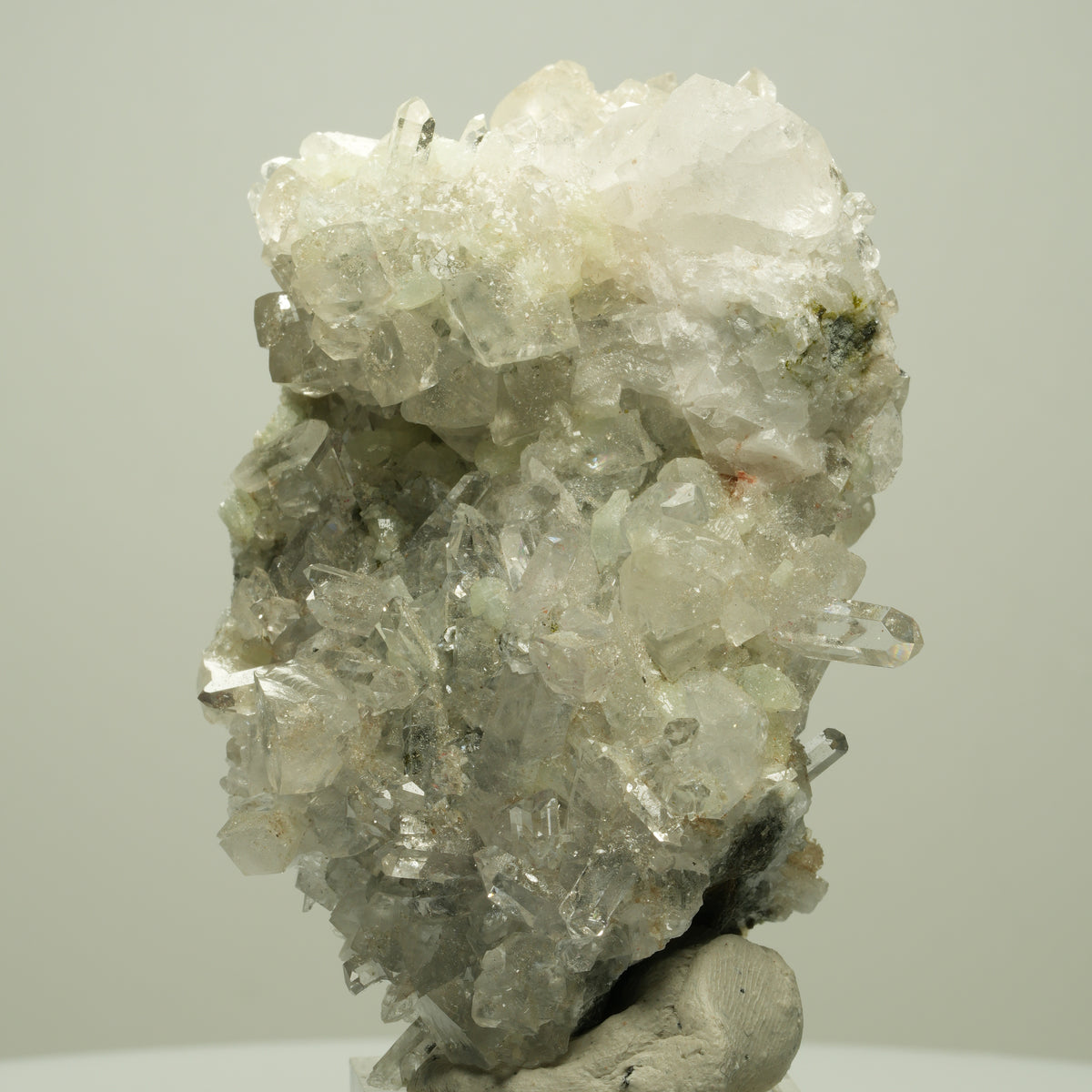 Harlekin Starburst Quarz, Prehnit, Calcit, Epidot, Matrix Streep Mine, Namibia 77*49*42mm #14699