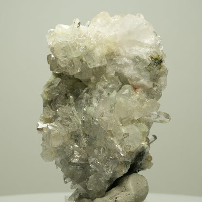 Harlekin Starburst Quarz, Prehnit, Calcit, Epidot, Matrix Streep Mine, Namibia 77*49*42mm #14699