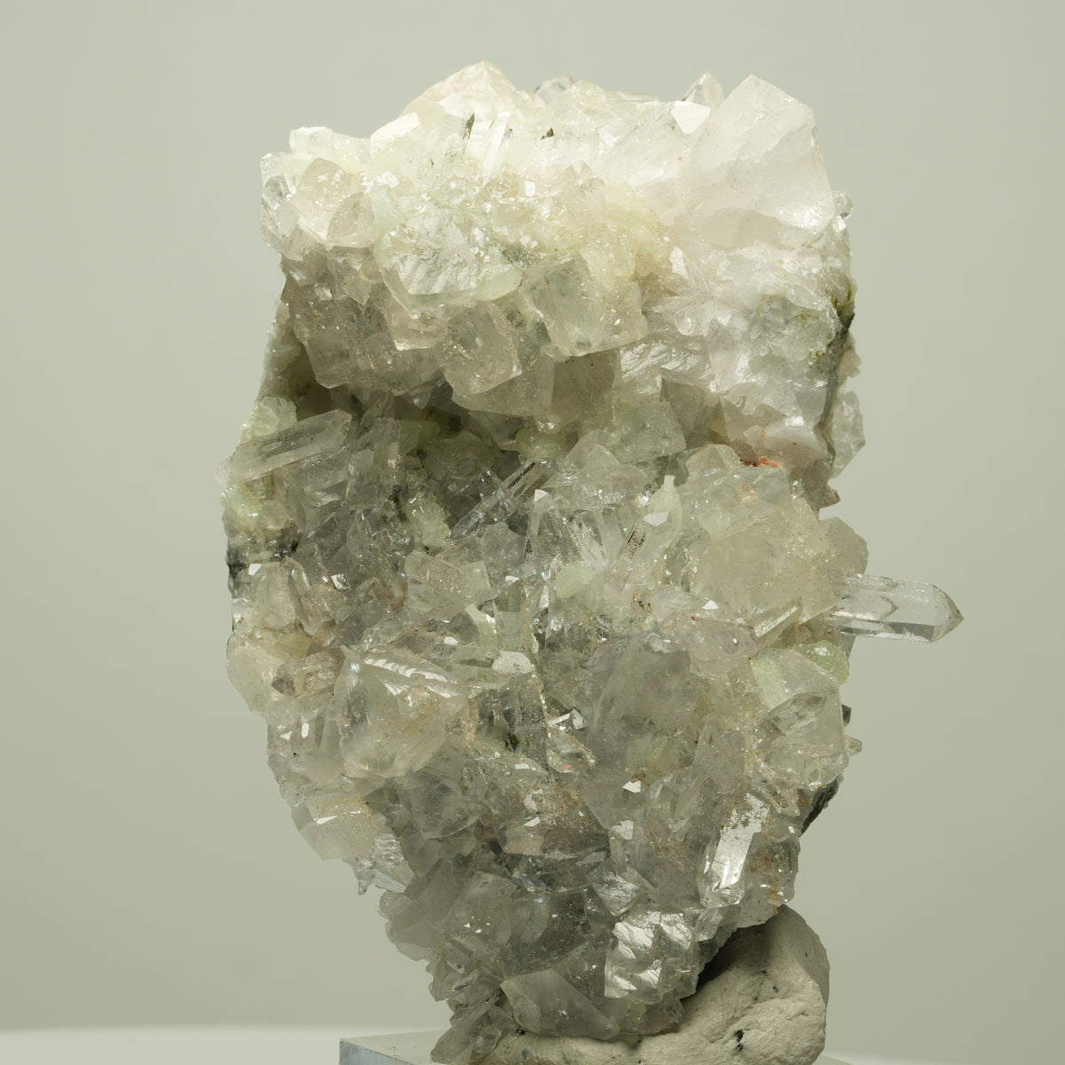 Harlekin Starburst Quarz, Prehnit, Calcit, Epidot, Matrix Streep Mine, Namibia 77*49*42mm #14699