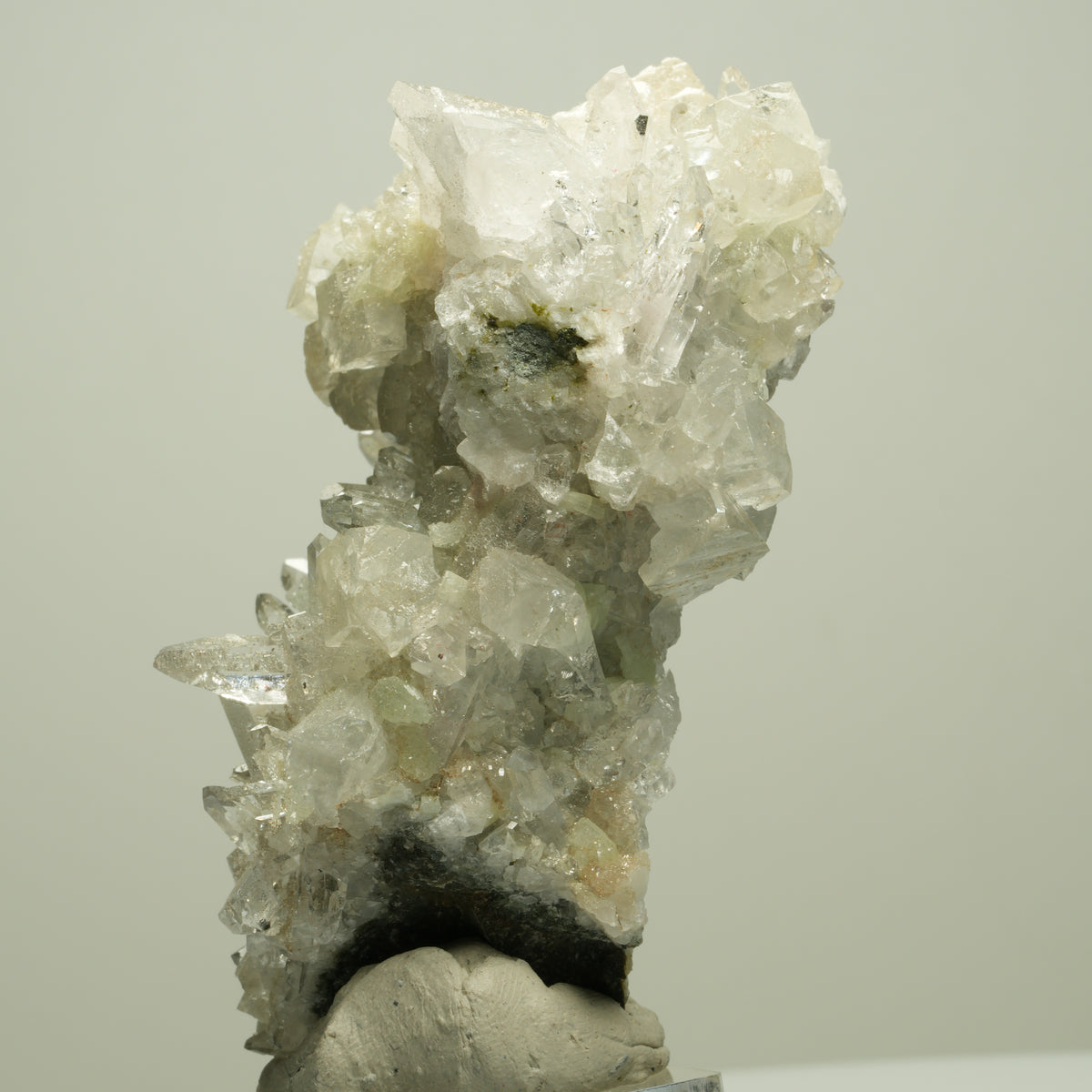 Harlekin Starburst Quarz, Prehnit, Calcit, Epidot, Matrix Streep Mine, Namibia 77*49*42mm #14699