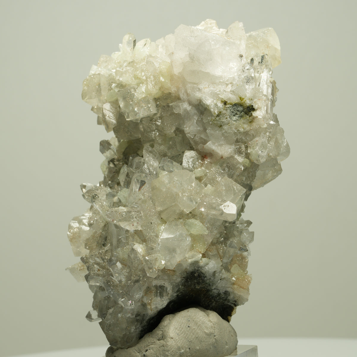 Harlekin Starburst Quarz, Prehnit, Calcit, Epidot, Matrix Streep Mine, Namibia 77*49*42mm #14699