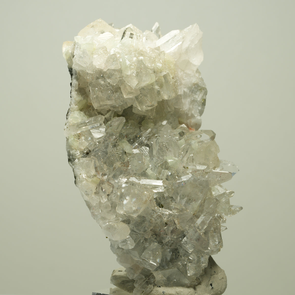 Harlekin Starburst Quarz, Prehnit, Calcit, Epidot, Matrix Streep Mine, Namibia 77*49*42mm #14699