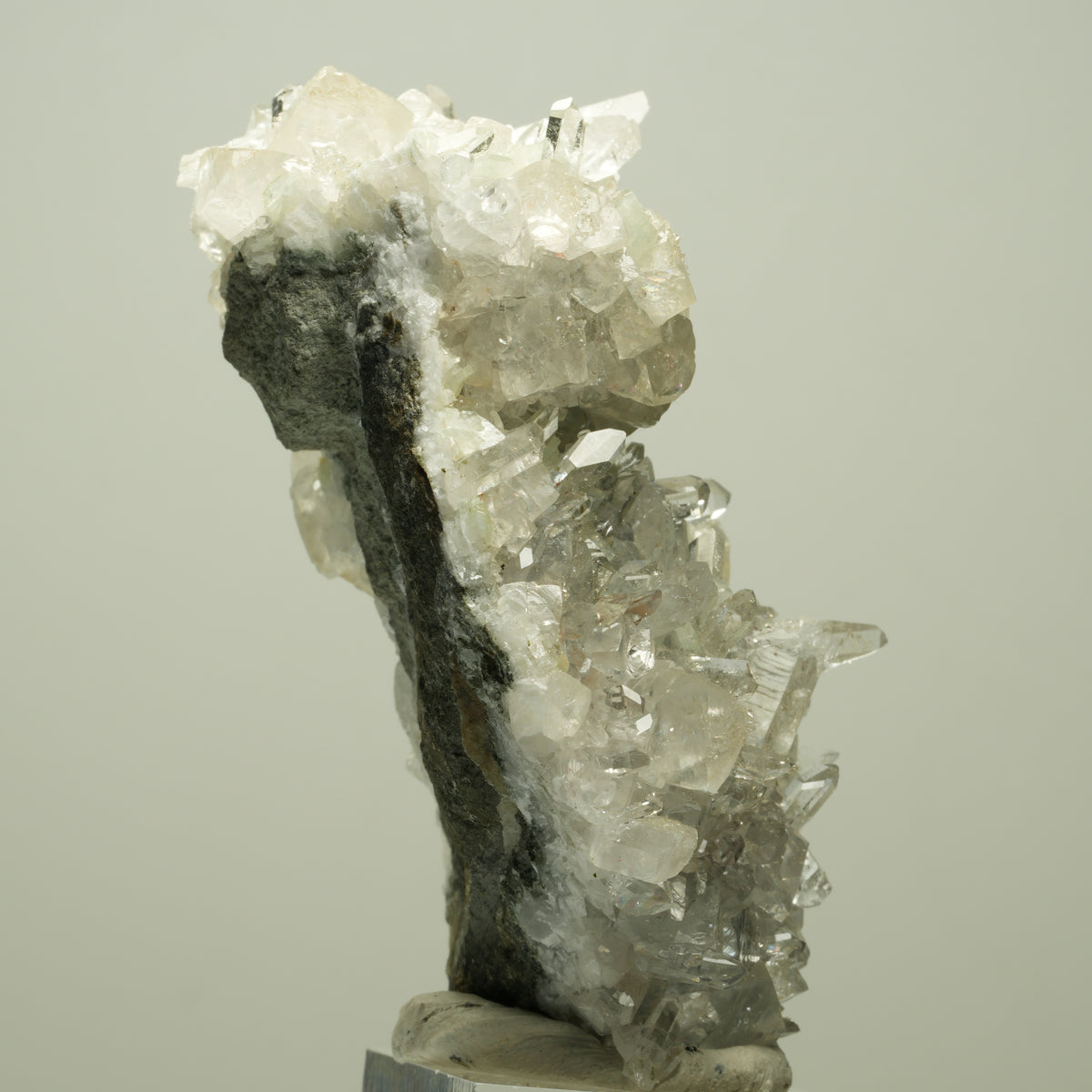 Harlekin Starburst Quarz, Prehnit, Calcit, Epidot, Matrix Streep Mine, Namibia 77*49*42mm #14699