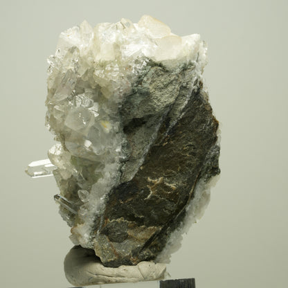 Harlekin Starburst Quarz, Prehnit, Calcit, Epidot, Matrix Streep Mine, Namibia 77*49*42mm #14699