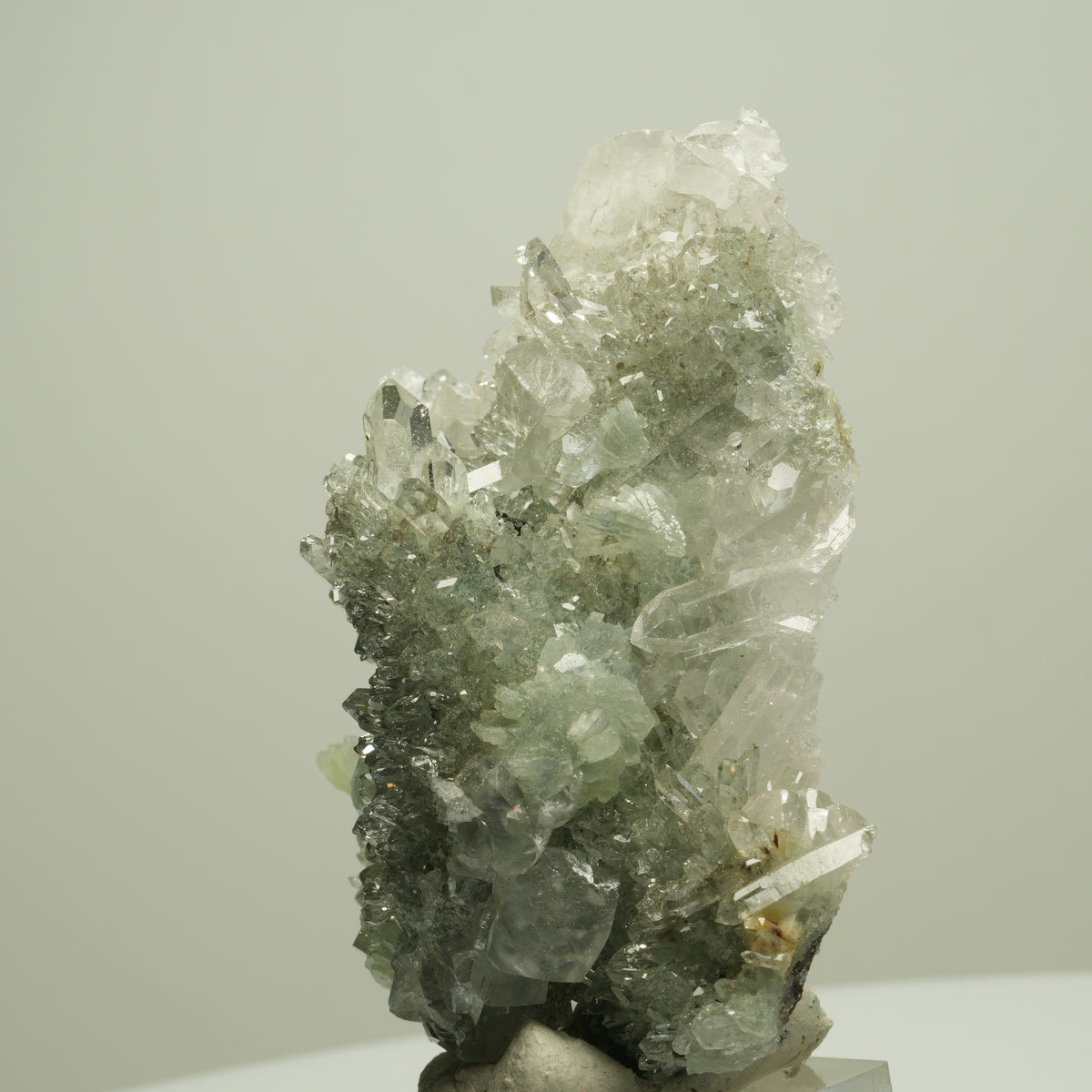 Starburst Quarz, Prehnit, Calcit, Analcim, Epidot, Matrix Streep Mine, Namibia 67*52*30mm #14700