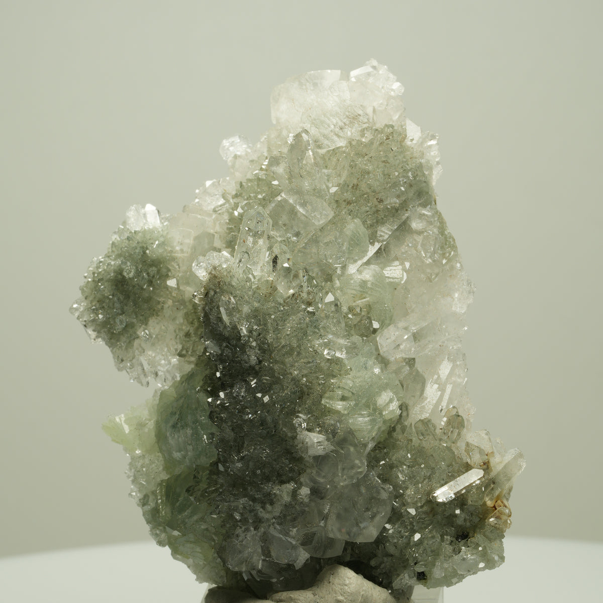 Starburst Quarz, Prehnit, Calcit, Analcim, Epidot, Matrix Streep Mine, Namibia 67*52*30mm #14700