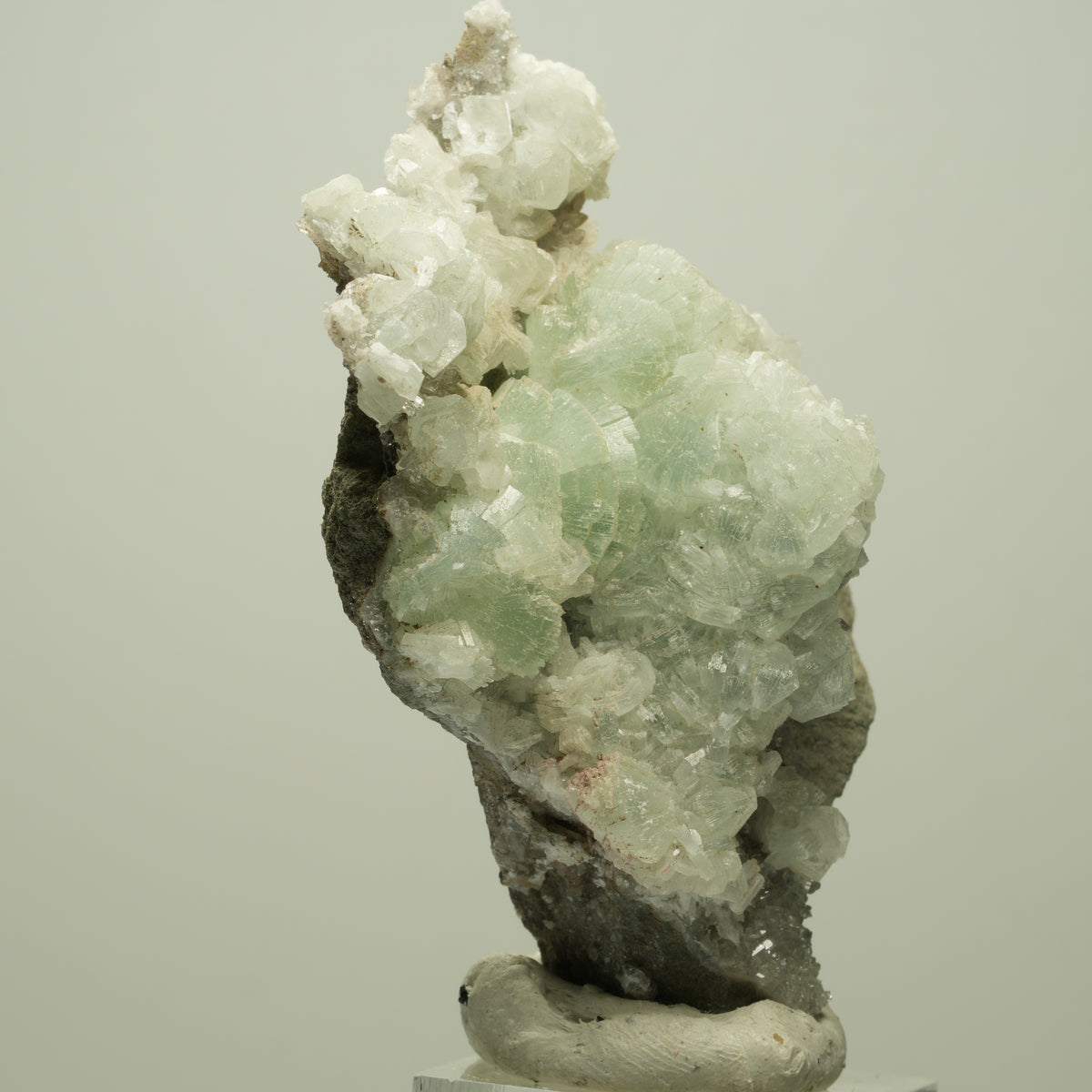 Starburst Quarz, Prehnit auf Matrix Streep Mine Goboboseb Namibia 72*56*37mm #14701