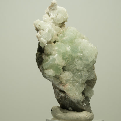 Starburst Quarz, Prehnit auf Matrix Streep Mine Goboboseb Namibia 72*56*37mm #14701