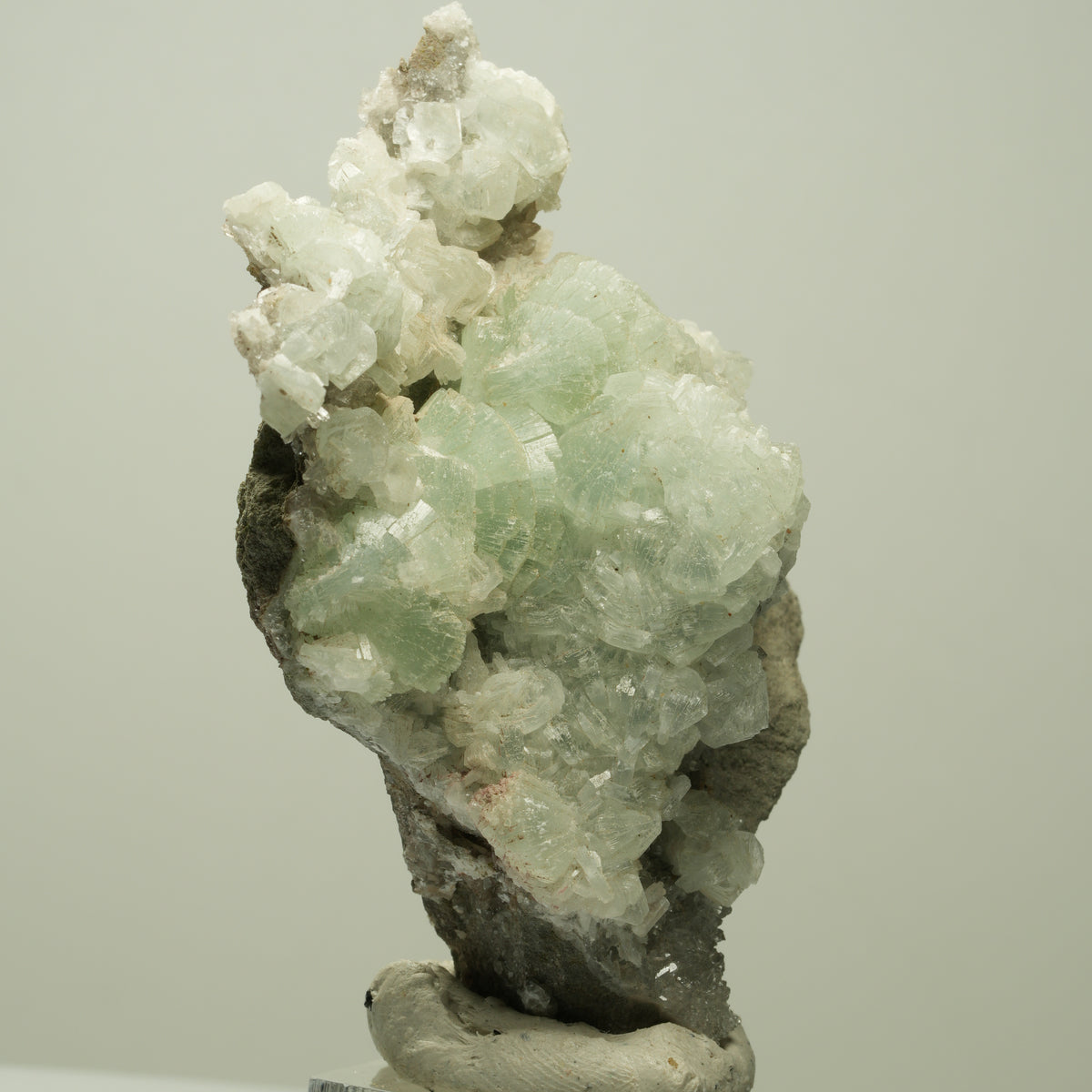 Starburst Quarz, Prehnit auf Matrix Streep Mine Goboboseb Namibia 72*56*37mm #14701