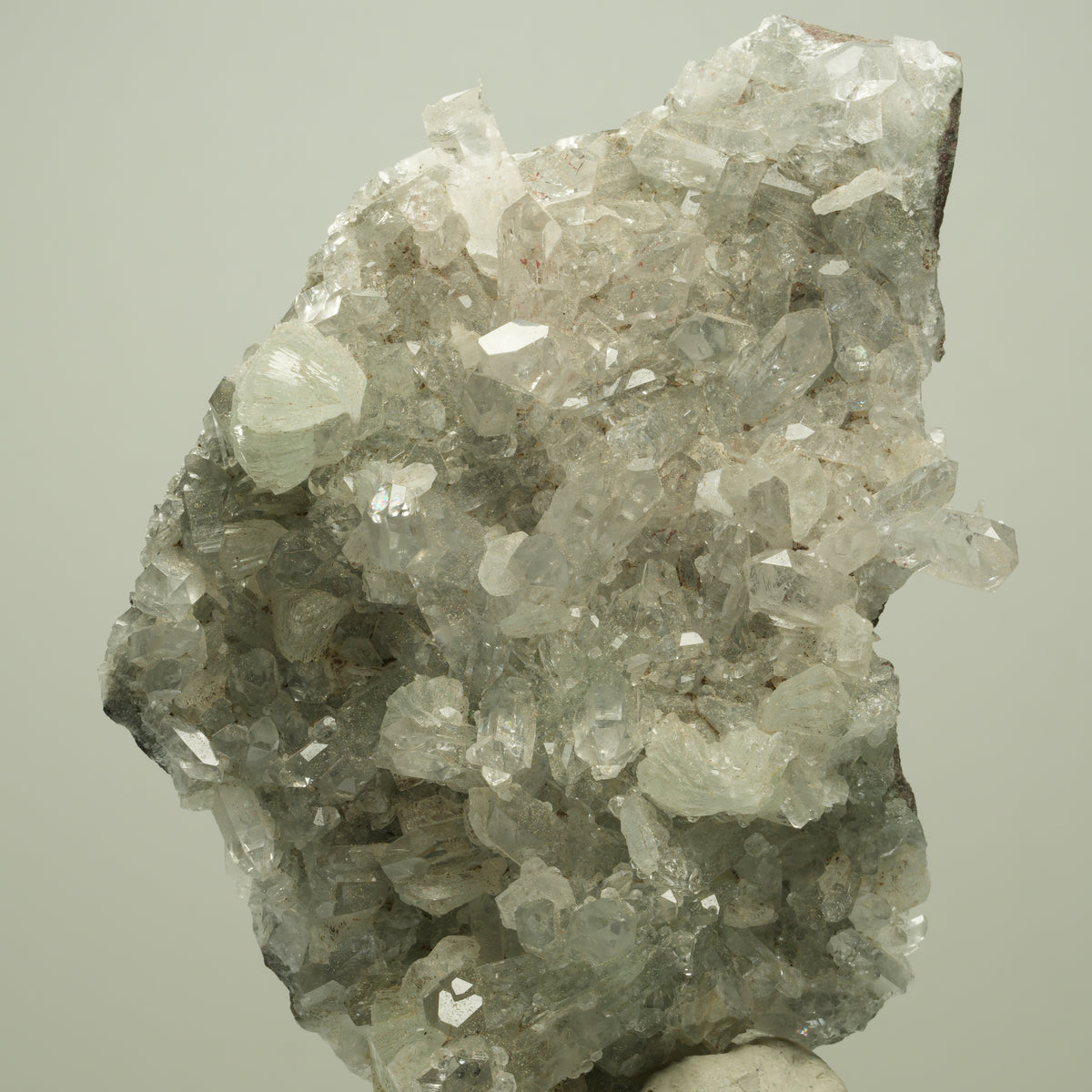Harlekin Starburst Quarz, Prehnit, Analcim, Epidot, Matrix Streep Mine, Namibia 82*61*25mm #14702