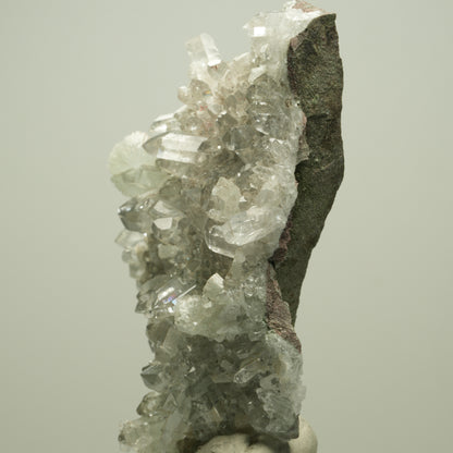 Harlekin Starburst Quarz, Prehnit, Analcim, Epidot, Matrix Streep Mine, Namibia 82*61*25mm #14702