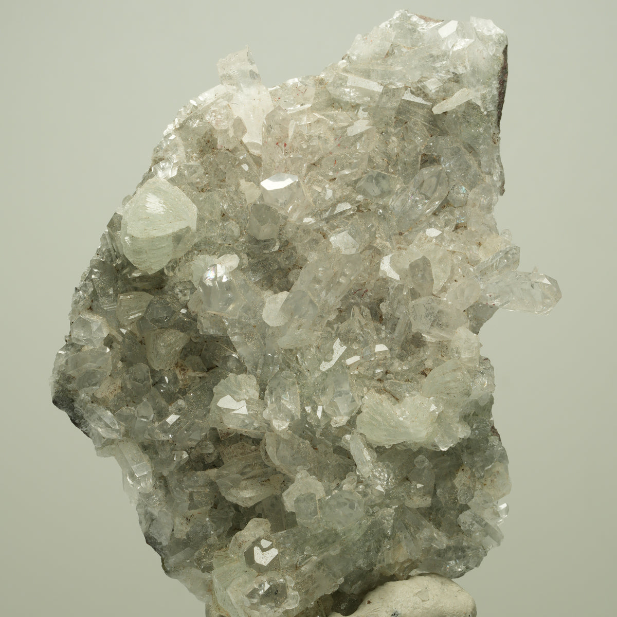 Harlekin Starburst Quarz, Prehnit, Analcim, Epidot, Matrix Streep Mine, Namibia 82*61*25mm #14702
