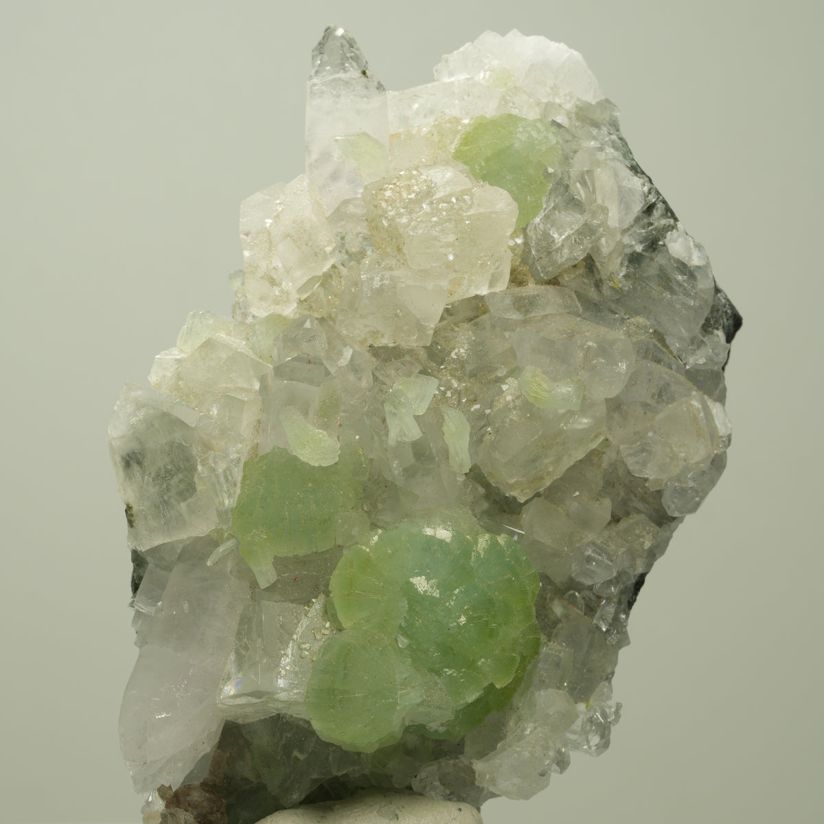 Harlekin Starburst Quarz, Prehnit, Calcit, Epidot, Matrix Streep Mine, Namibia 83*54*35mm #14703