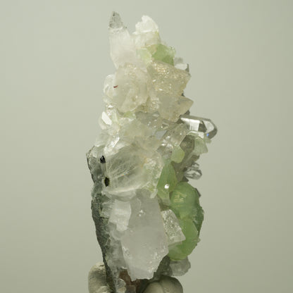 Harlekin Starburst Quarz, Prehnit, Calcit, Epidot, Matrix Streep Mine, Namibia 83*54*35mm #14703