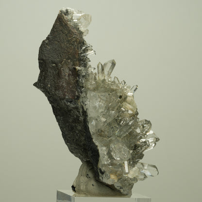 Harlekin Starburst Quarz, Prehnit, Epidot auf Matrix Streep Mine, Namibia 78*49*41mm #14704