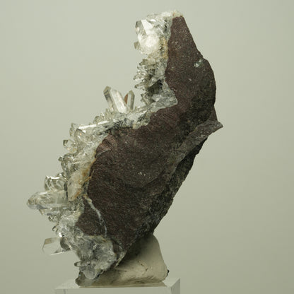 Harlekin Starburst Quarz, Prehnit, Epidot auf Matrix Streep Mine, Namibia 78*49*41mm #14704