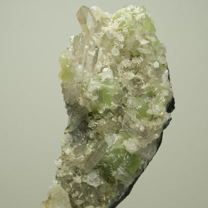 Starburst Quarz, Prehnit, Calcit, Analcim, Epidot, Matrix Streep Mine, Namibia 84*53*39mm #14708