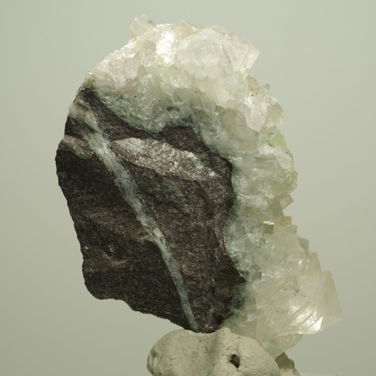 Starburst Quarz, Prehnit, Calcit, Analcim, Epidot, Matrix Streep Mine, Namibia 70*40*38mm #14709