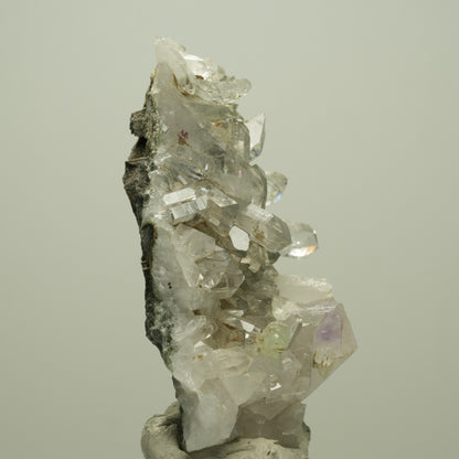 Harlekin Phantom Amethyst, Prehnit, Epidot auf Matrix Streep Mine, Namibia 68*47*32mm #14710