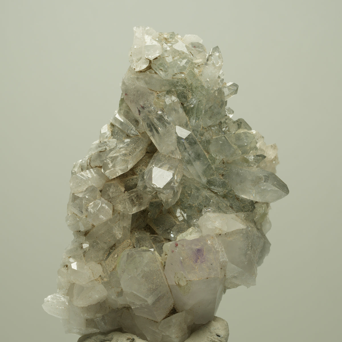 Harlekin Phantom Amethyst, Prehnit, Epidot auf Matrix Streep Mine, Namibia 68*47*32mm #14710