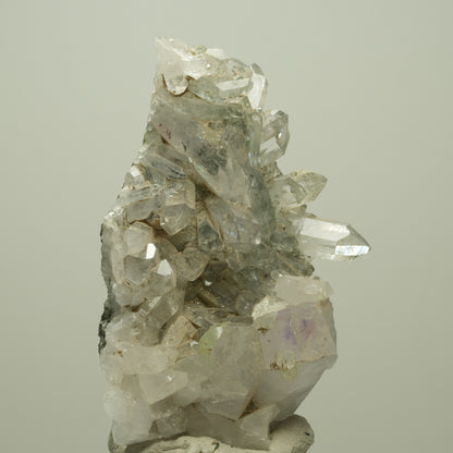 Harlekin Phantom Amethyst, Prehnit, Epidot auf Matrix Streep Mine, Namibia 68*47*32mm #14710