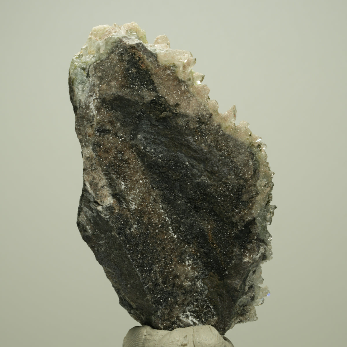 Harlekin Starburst Quarz, Prehnit, Analcim, Epidot, Matrix Streep Mine, Namibia 84*42*40mm #14711