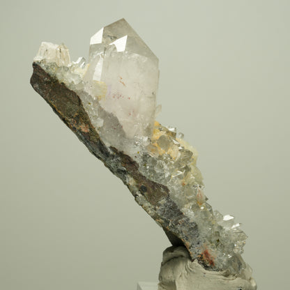 Harlekin Starburst Quarz, Prehnit, Calcit, Epidot, Matrix Streep Mine, Namibia 85*36*37mm #14713